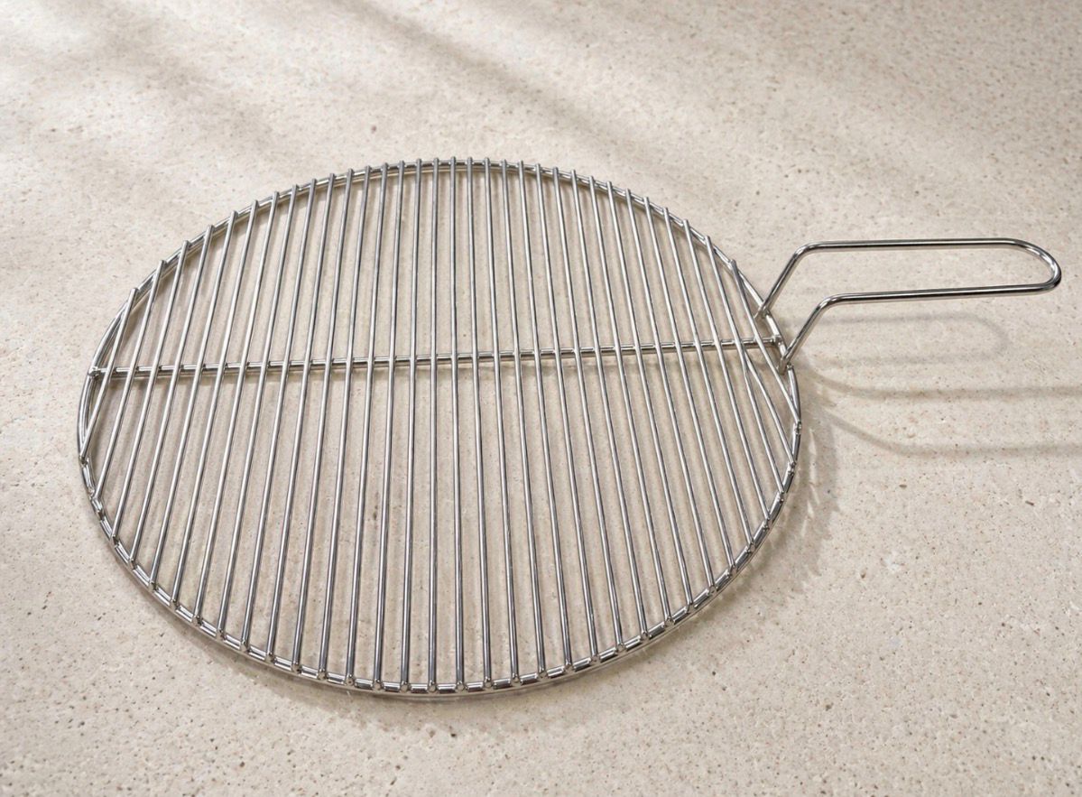 Stainless Steel BBQ Grill Rack with Handle