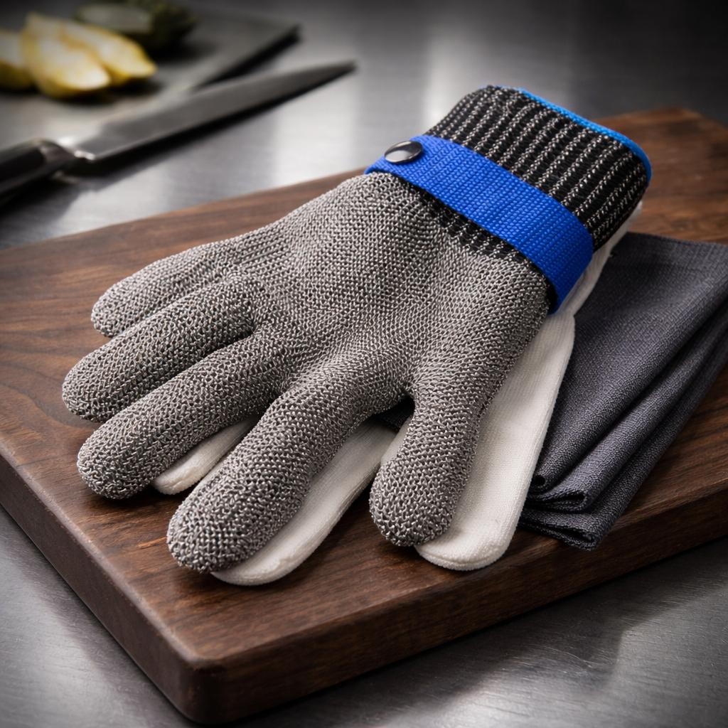 Stainless steel chain mesh gloves